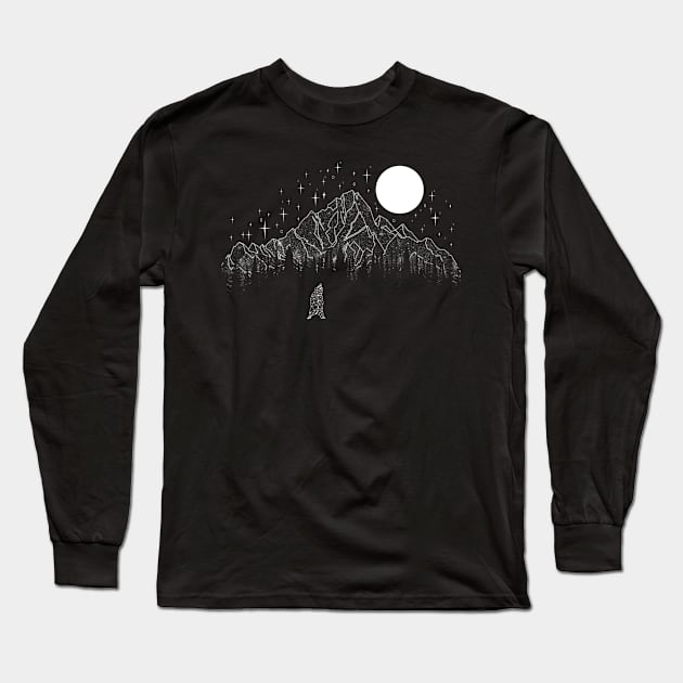 Wild Line Long Sleeve T-Shirt by Bongonation